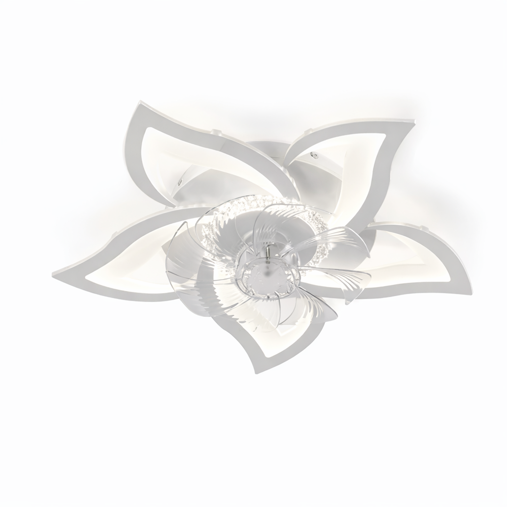 Fiore | Floral Low Profile Smart Ceiling Fan