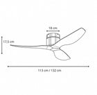 Plana Clara | Low Profile Ceiling Fan, Timber-Look 6