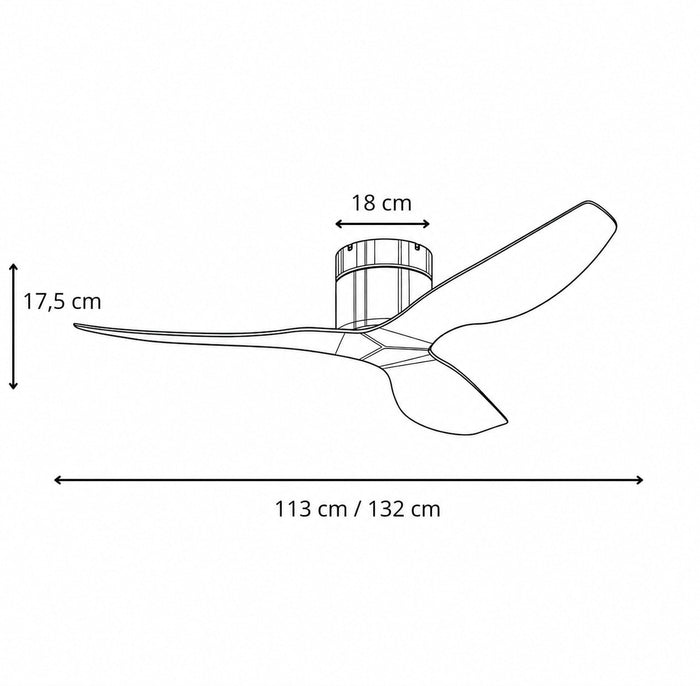 Plana Clara | Low Profile Ceiling Fan, Timber-Look 6