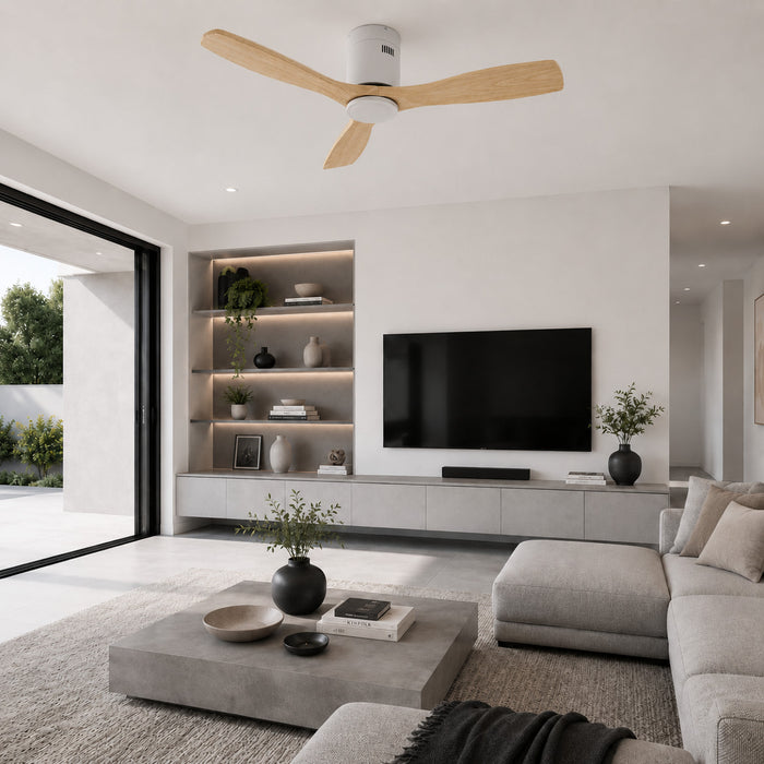 Aria | Minimalist Ceiling Fan With Timber Blades 4