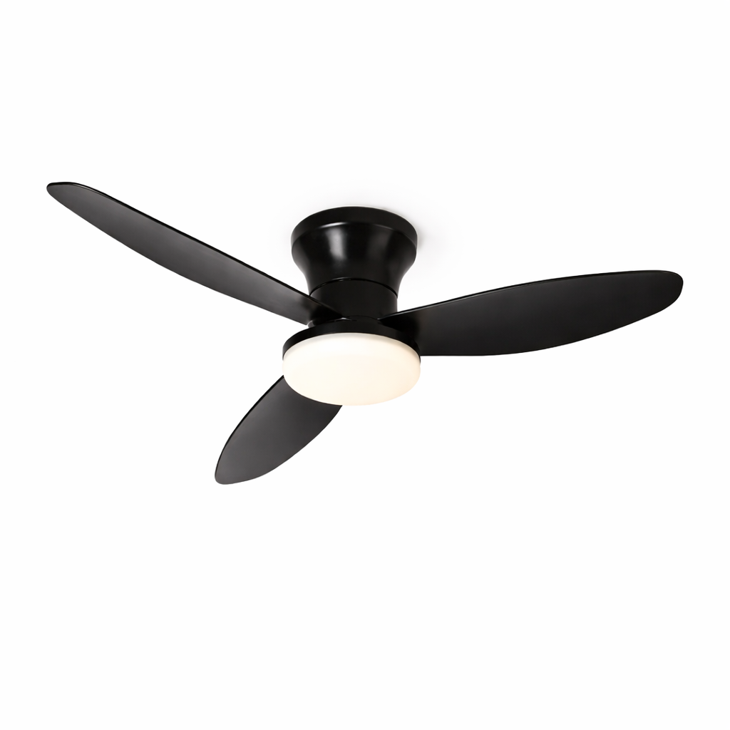 Onyx | Industrial Ceiling Fan With LED Light