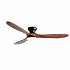 Ebano | Dark Solid Timber Ceiling Fan With LED Light 3