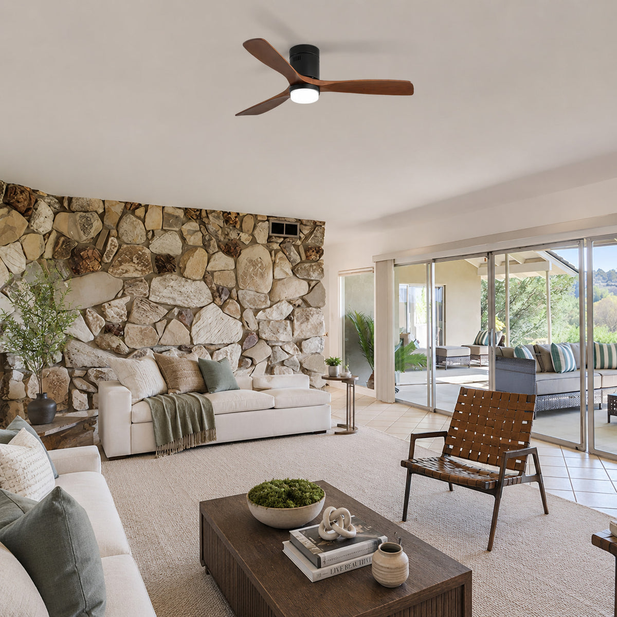 Brezza | Modern Ceiling Fan With LED Light