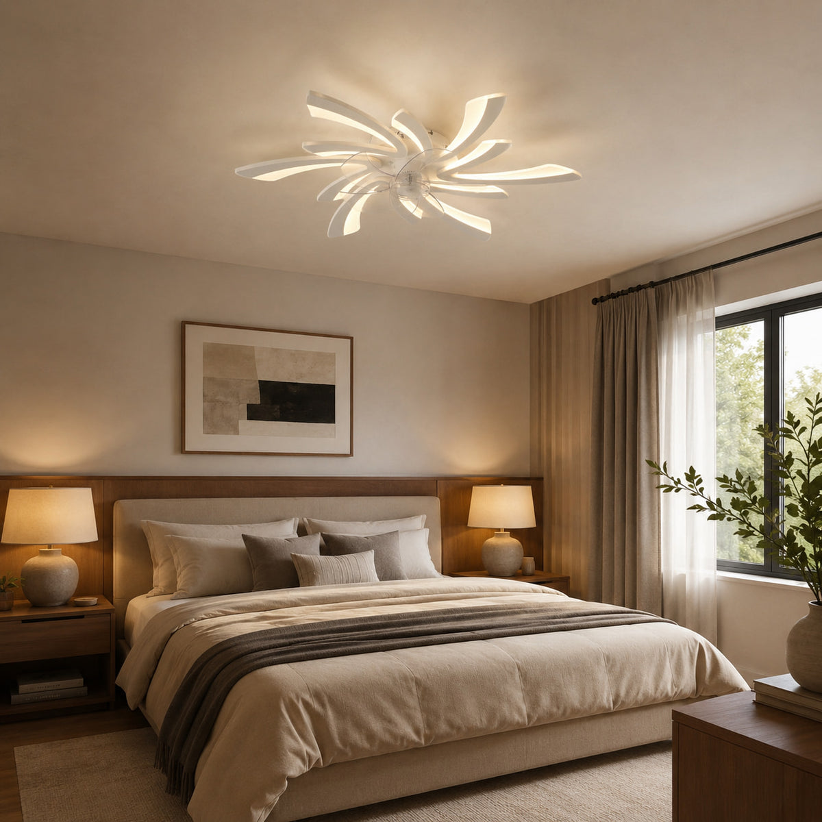 Palma | Designer Ceiling Fan With LED Light