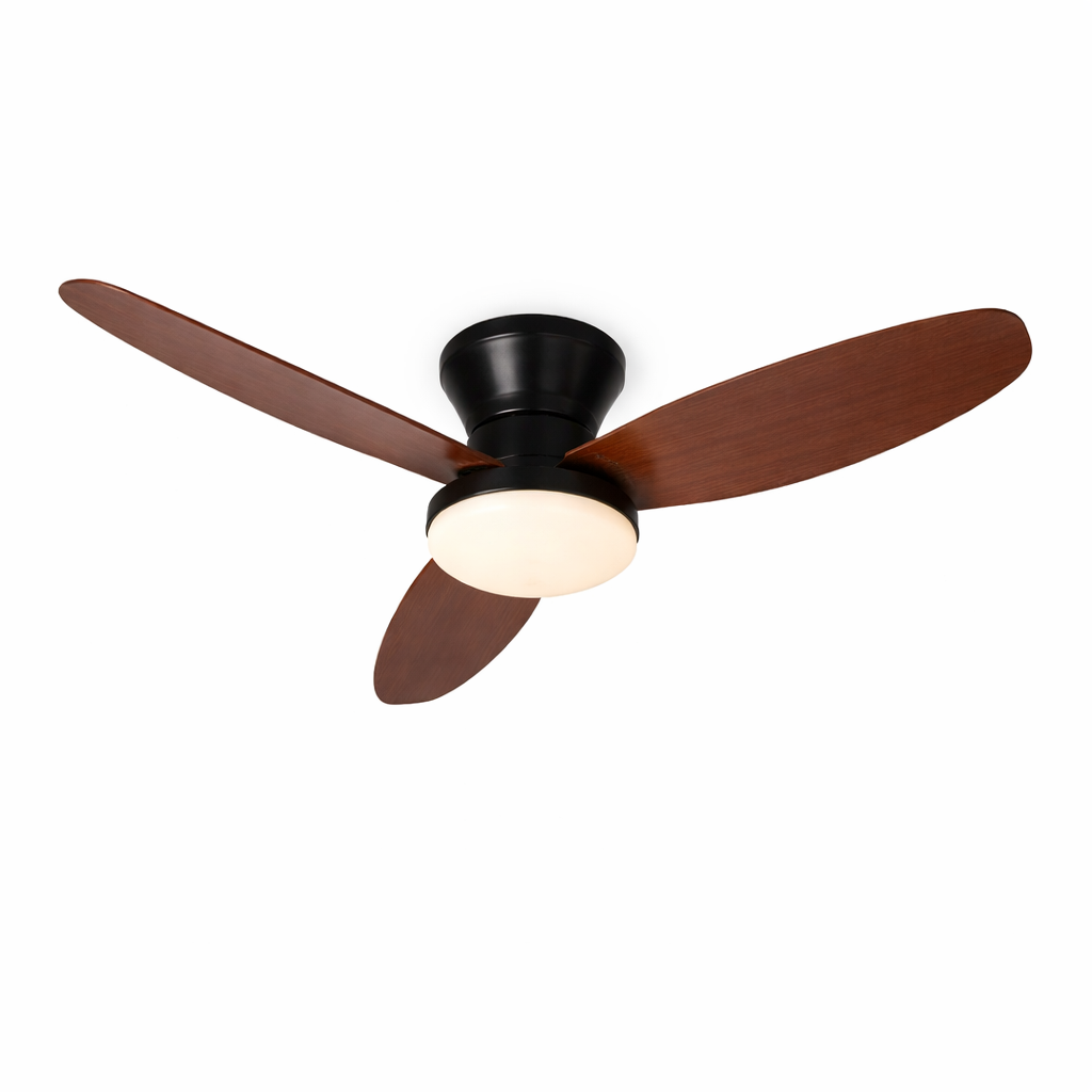 Onyx | Industrial Ceiling Fan With LED Light