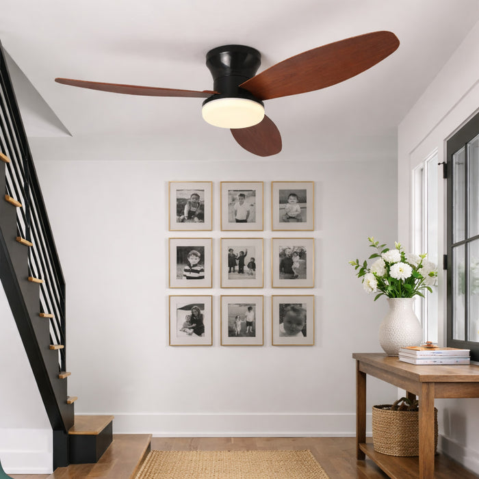 Onyx | Industrial Ceiling Fan With LED Light 4