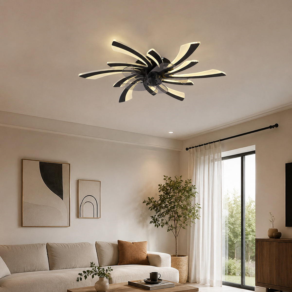 Palma | Designer Ceiling Fan With LED Light