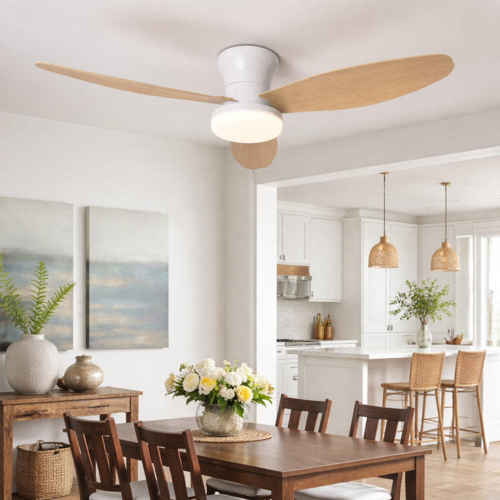 Onyx | Industrial Ceiling Fan With LED Light