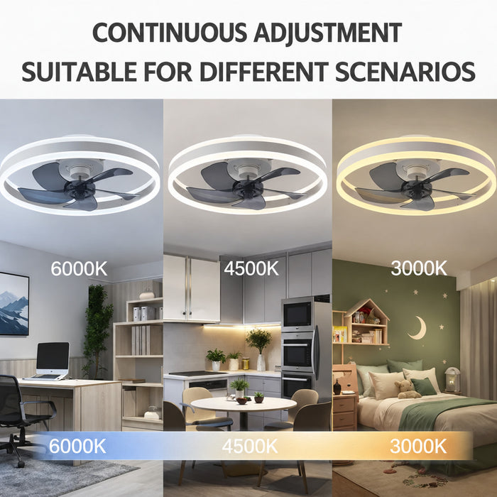 Orbe | Modern Ultra-Slim Ceiling Fan With LED 8