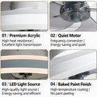 Orbe | Modern Ultra-Slim Ceiling Fan With LED 7