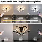 Volta | Art Deco Sculptural Ceiling Fan With LED 10