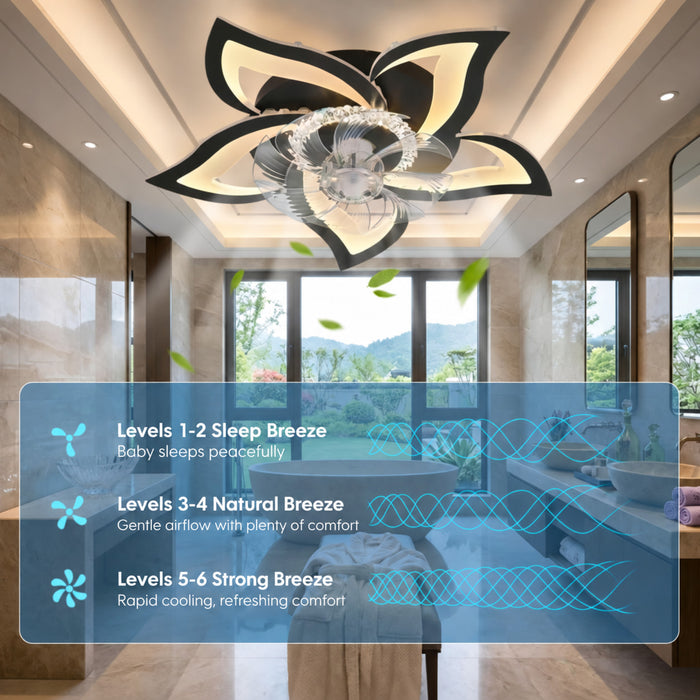 Fiore | Floral Low Profile Smart Ceiling Fan 6