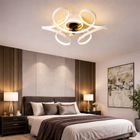 Volta | Art Deco Sculptural Ceiling Fan With LED 2
