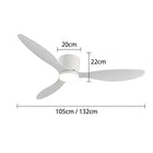 Vela | Modern Ceiling Fan With LED Light 8