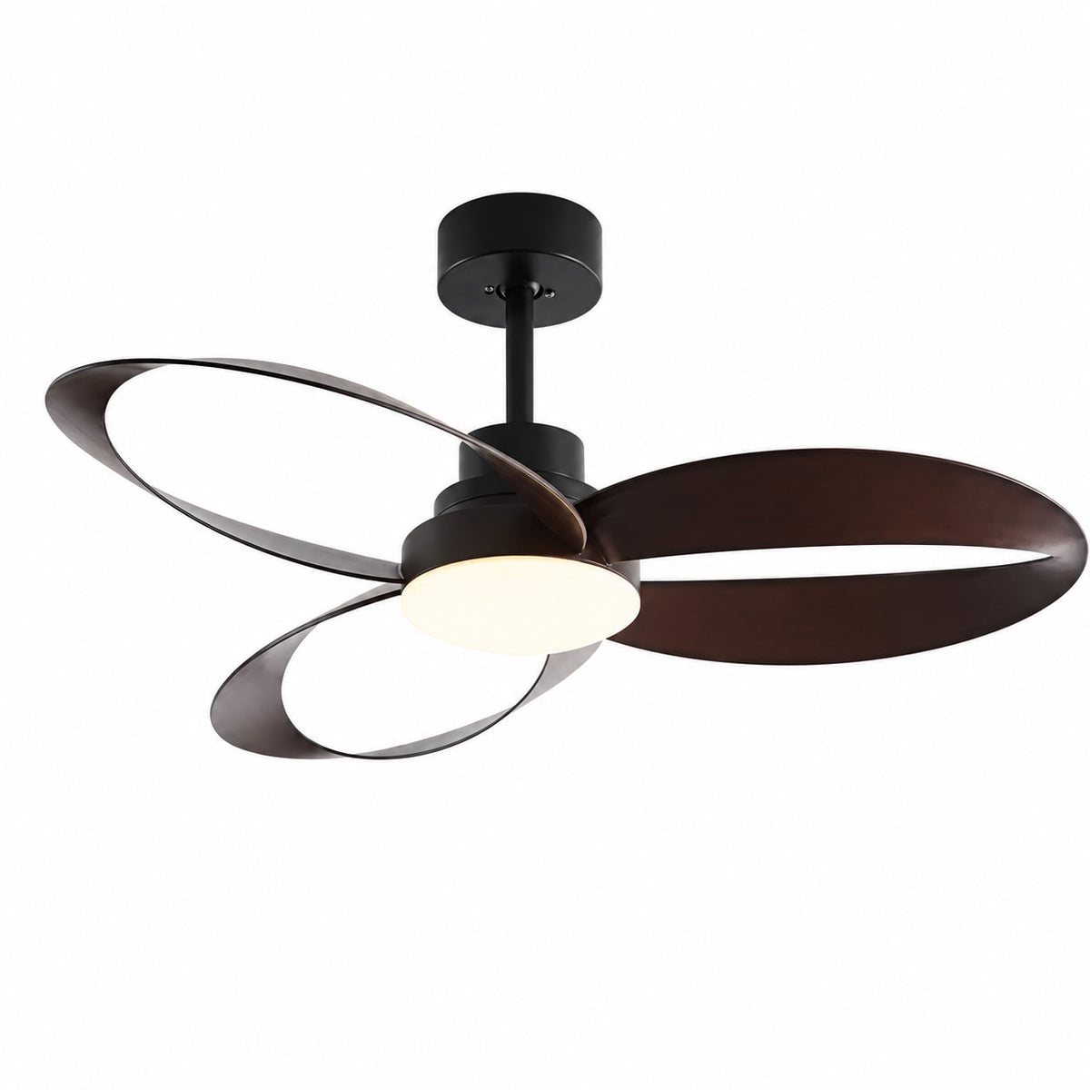 Cedra | Timber-Look Designer Ceiling Fan With LED