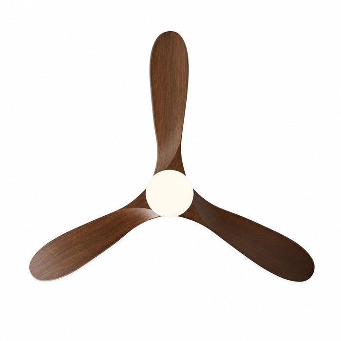 Ombra | Vintage Black & Dark Timber-Look Ceiling Fan 5