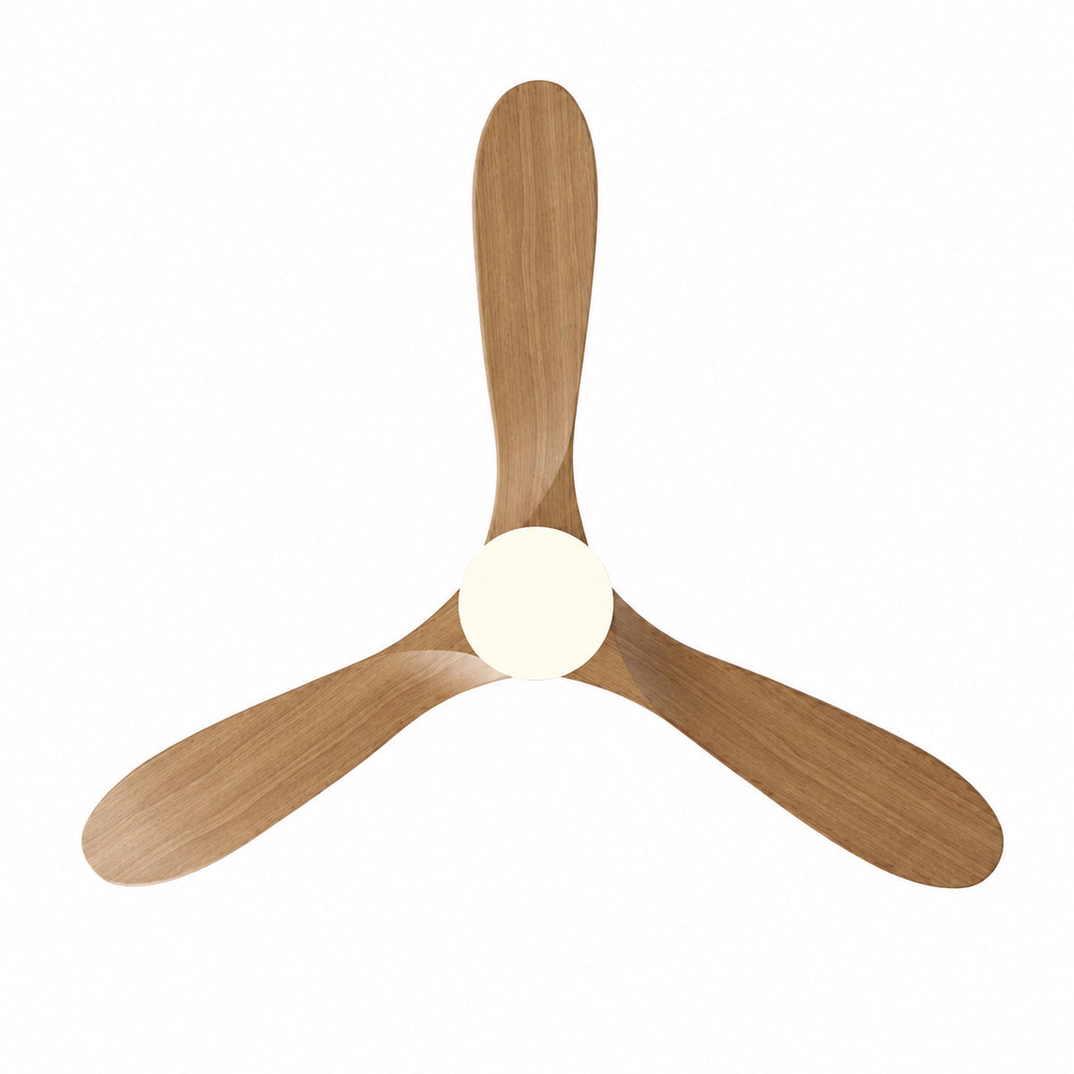 Alba | Vintage White & Timber-Look Ceiling Fan