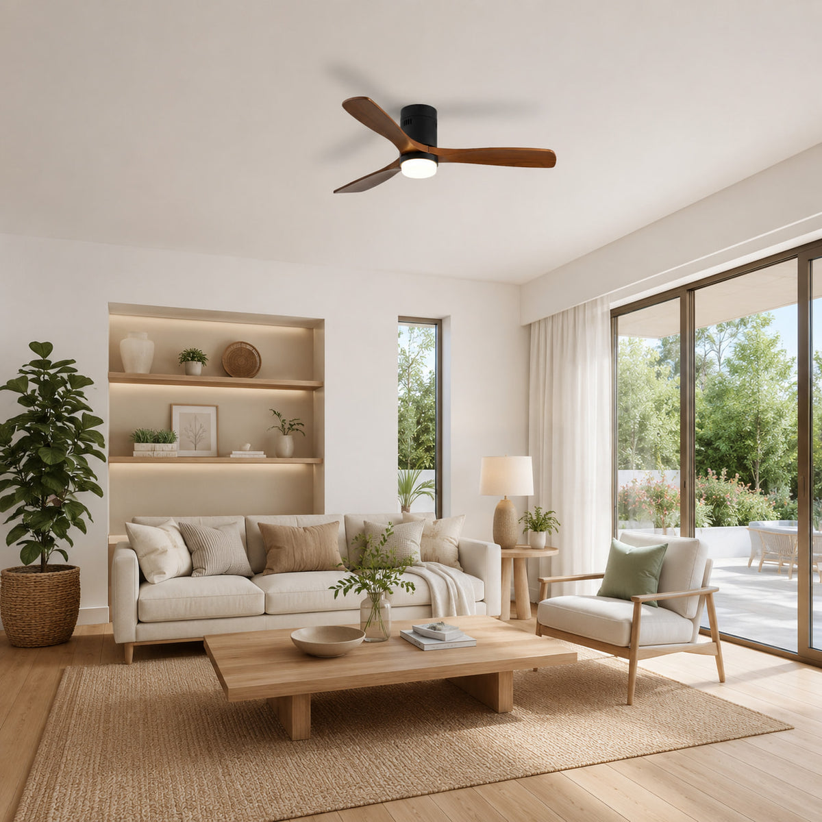 Brezza | Modern Ceiling Fan With LED Light