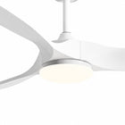 Neve | Vintage White Ceiling Fan With LED Light 5