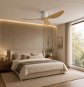 Plana Clara | Low Profile Ceiling Fan, Timber-Look
