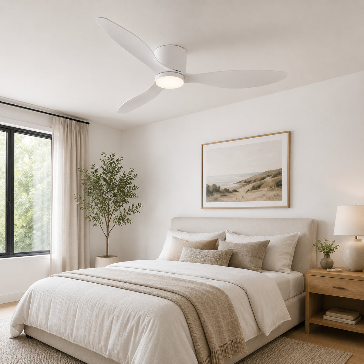Vela | Modern Ceiling Fan With LED Light