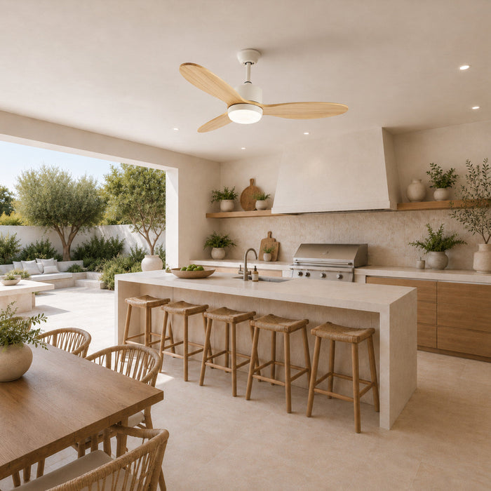 Nordica | Scandi Ceiling Fan With LED Light 2