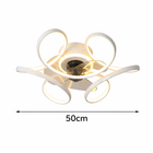 Volta | Art Deco Sculptural Ceiling Fan With LED 9