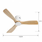 Aria | Minimalist Ceiling Fan With Timber Blades 5