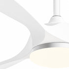 Neve | Vintage White Ceiling Fan With LED Light 4