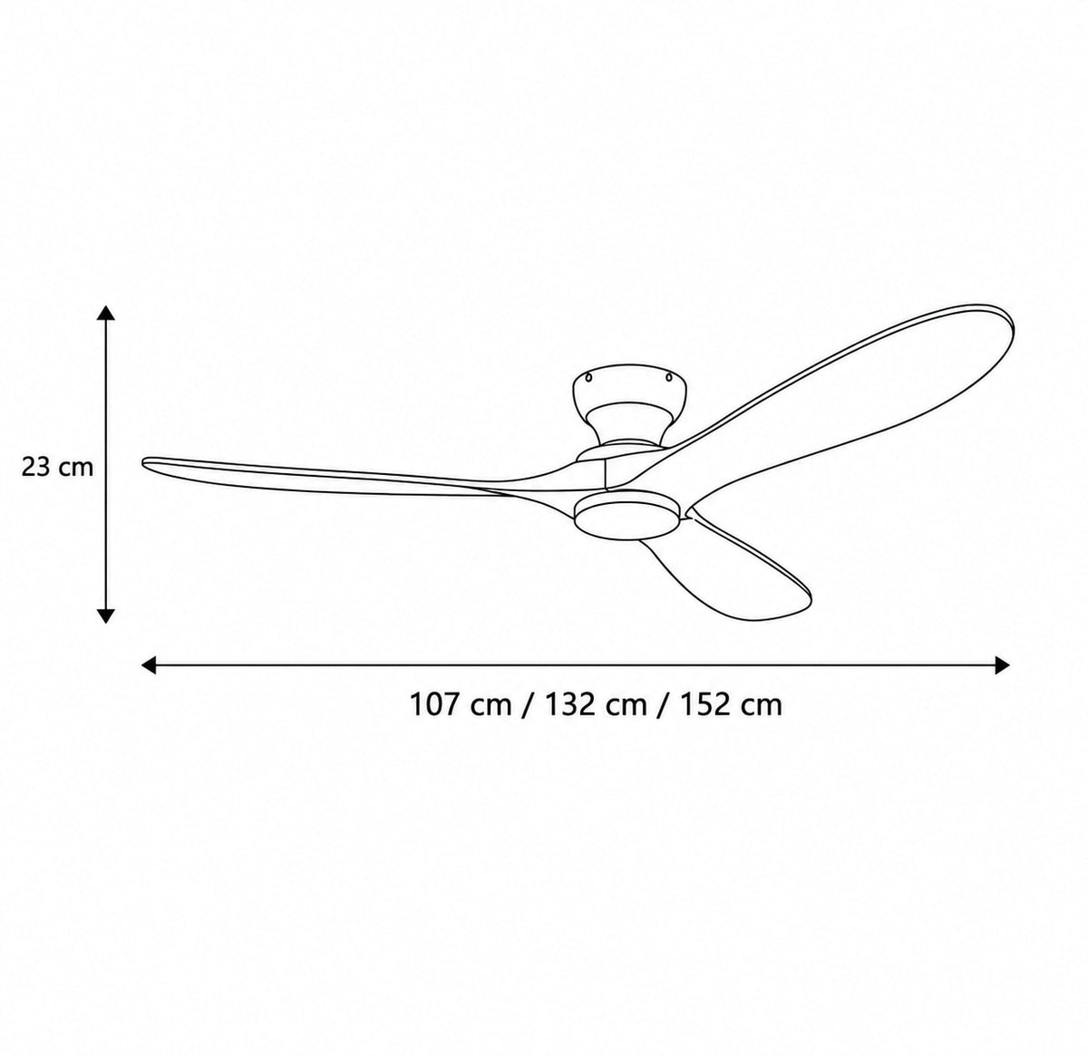 Ebano | Dark Solid Timber Ceiling Fan With LED Light