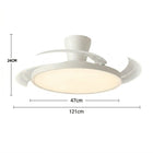Linea | Ultra-Slim Low Profile Ceiling Fan With LED 6