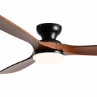 Ebano | Dark Solid Timber Ceiling Fan With LED Light 4