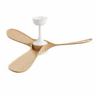 Alba | Vintage White & Timber-Look Ceiling Fan 7