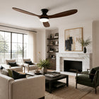 Ebano | Dark Solid Timber Ceiling Fan With LED Light 2