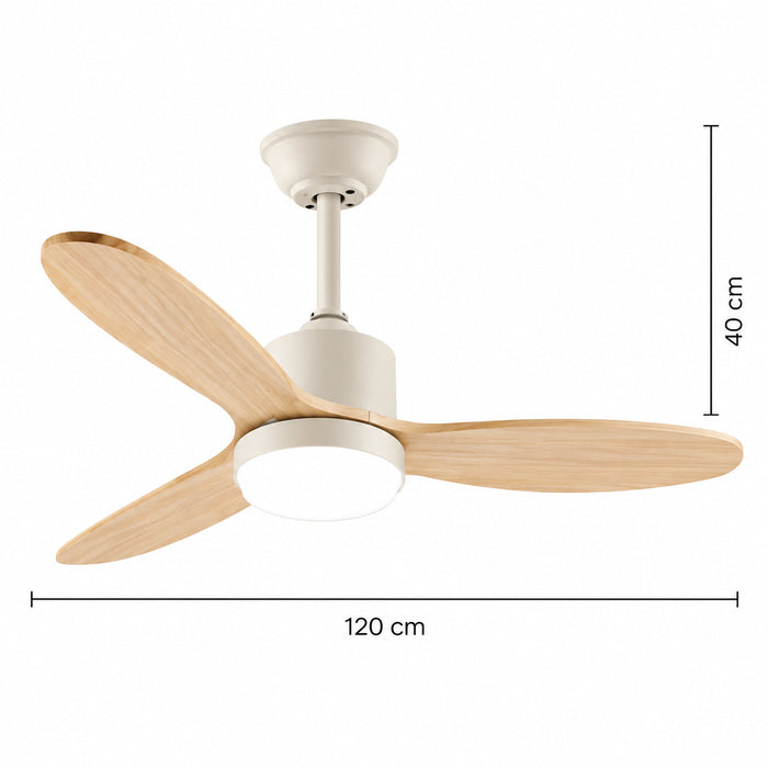 Nordica | Scandi Ceiling Fan With LED Light 5