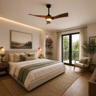 Noce | Walnut-Look Ceiling Fan With LED Light 4