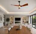 Noce | Walnut-Look Ceiling Fan With LED Light