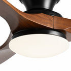 Ebano | Dark Solid Timber Ceiling Fan With LED Light 5