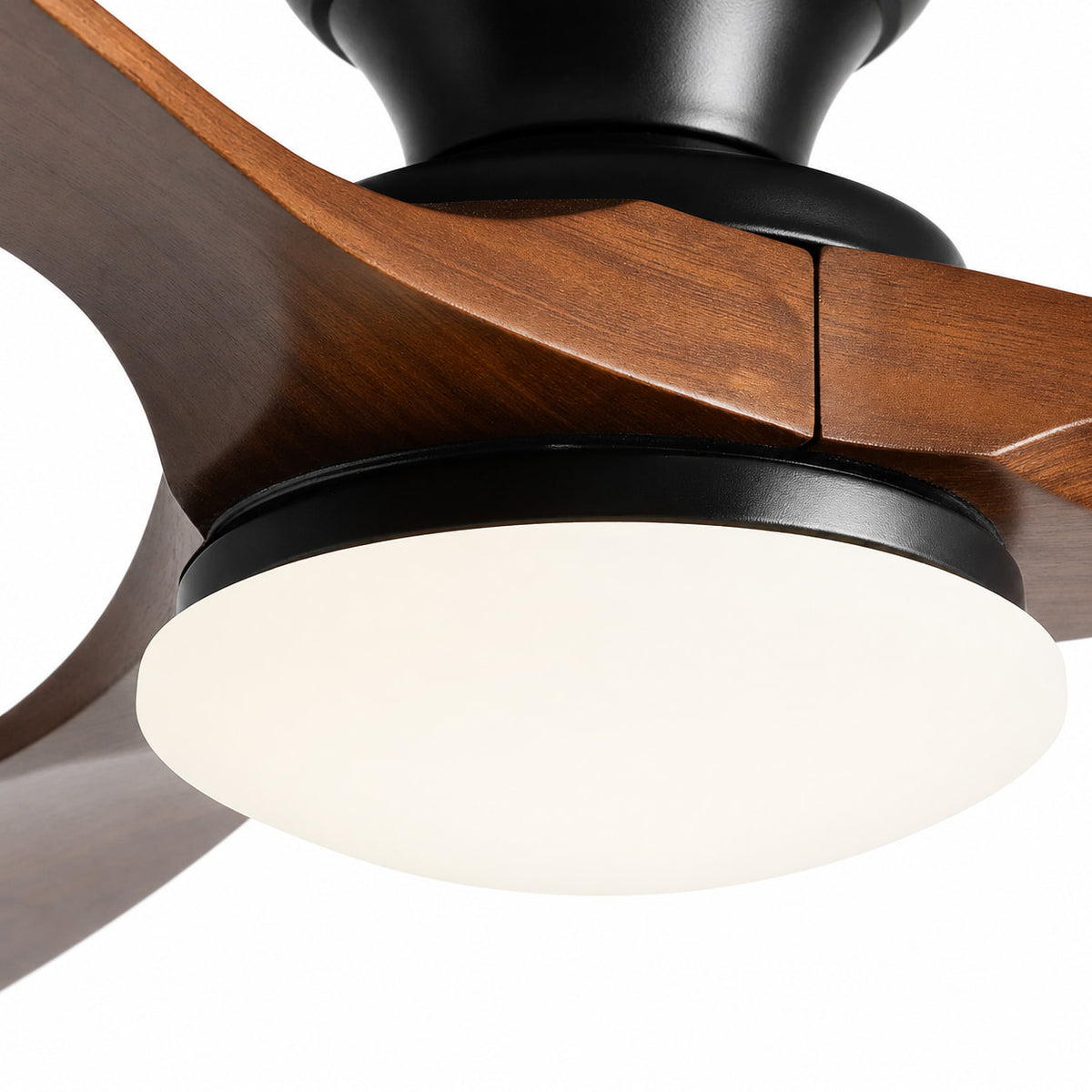 Ebano | Dark Solid Timber Ceiling Fan With LED Light