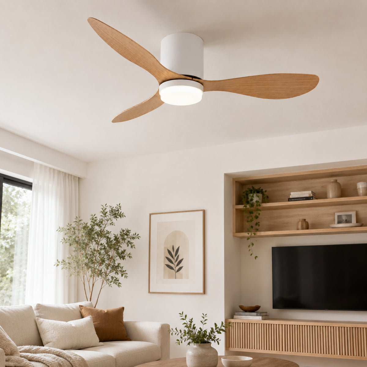Vela | Modern Ceiling Fan With LED Light