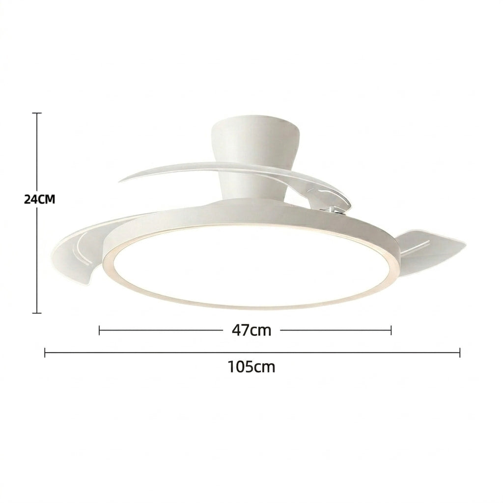 Linea | Ultra-Slim Low Profile Ceiling Fan With LED