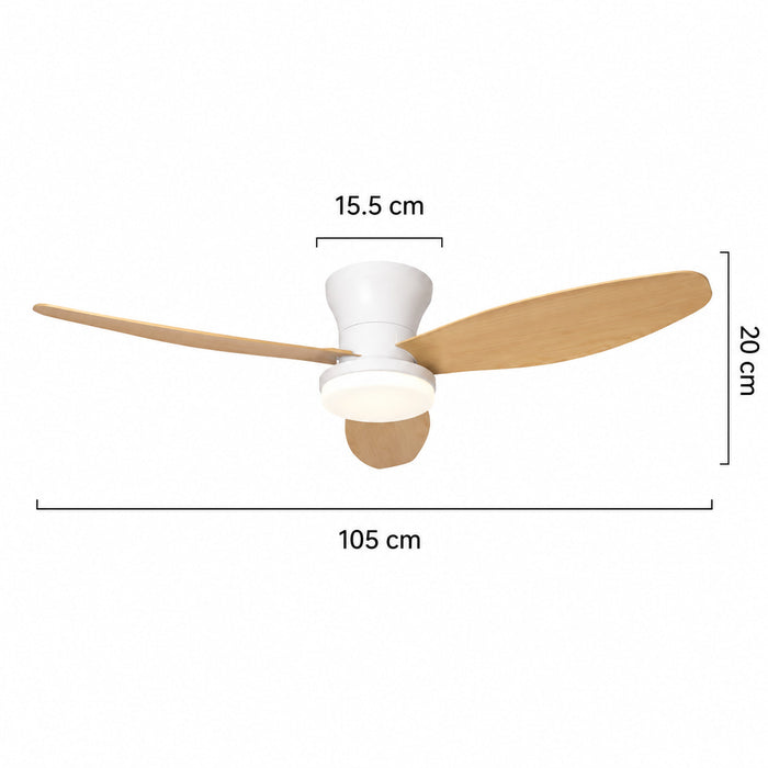 Onyx | Industrial Ceiling Fan With LED Light 12