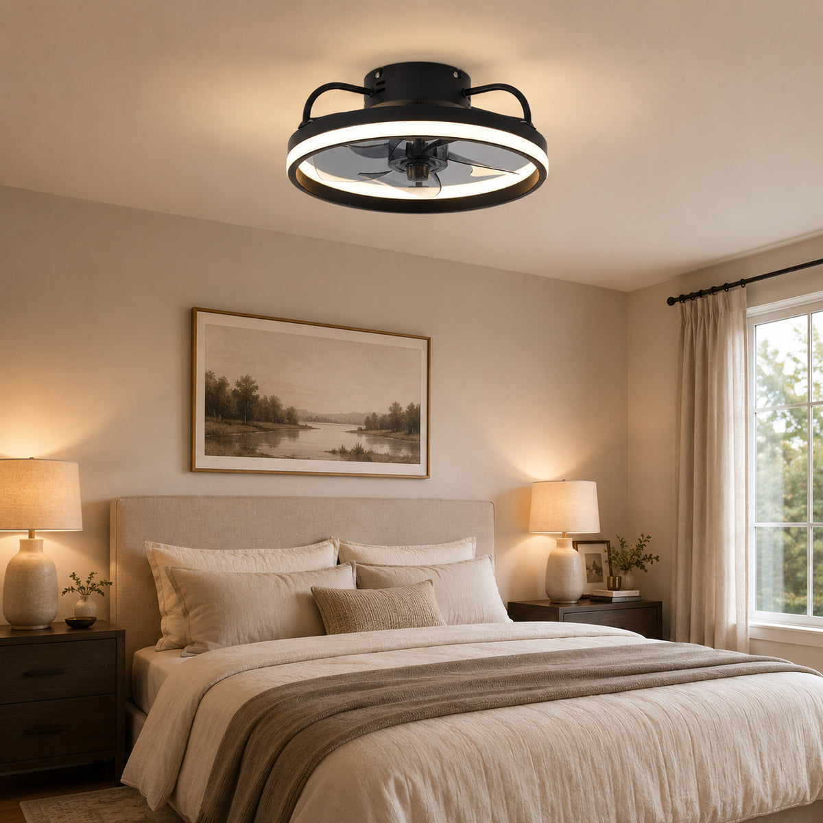 Nido | Compact Flush Mount Ceiling Fan